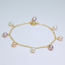 bracelet en perles de culture