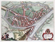 Reproduction plan ancien de Namur (Namen) 1649