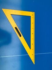 Equerre d'école en plastique jaune JAIBO 50 cm Ancienne