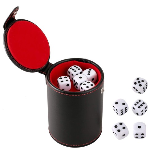 Gobelet dés cuir pu - en,