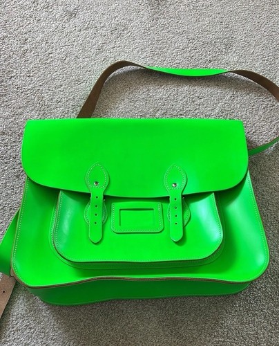 Cambridge satchel leather - satchel, neon