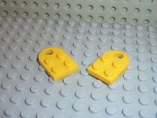 2 x LEGO Yellow Plate ref 3176