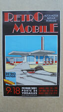 AFFICHE SALON RETROMOBILE 2001