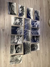 Lot 16 Photo Pics Vintage Old Chamonix Mont Blanc Mer De Glace Glacier Snow 1946