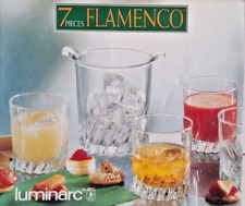Cristal d'arques /Luminarc service 7 pièces modèle Flamenco Neuf