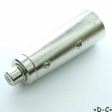Adaptateur xlr male vers - male,