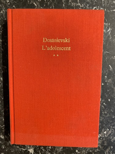Dostoievski adolescent - dostoievski:, l'adolescent