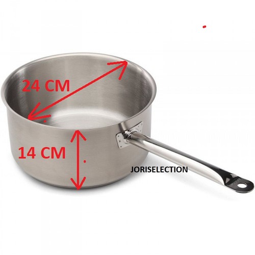 Casserole inox 24 cm - Ø,