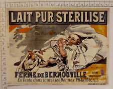 LIT PUR BEBE FERME DE BERNOUVILLE  publicité illustration FIRMIN BOUISSET