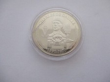 MÉDAILLE LA Ve REPUBLIQUE FRANCE CHARLES DE GAULLE 1890-1970