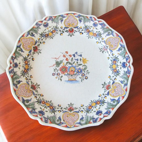 Rouen assiette faïence - assiette,