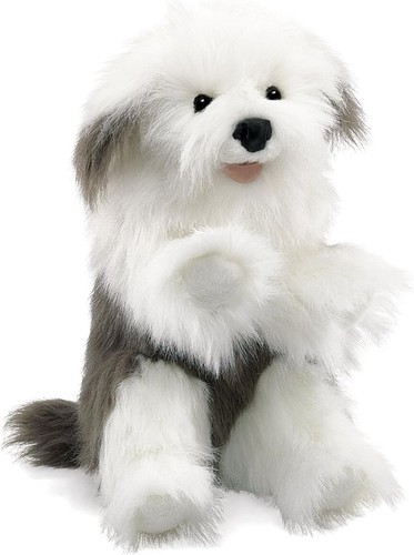Folkmanis sheepdog hand puppet - sheepdog,