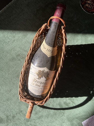 Ancien panier porte bouteille - porte,
