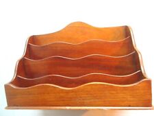 Range-courrier de bureau vers 1920, porte-lettres en merisier, 4 compartiments