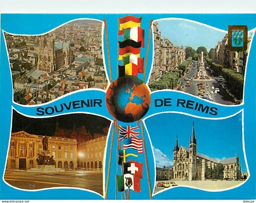 Carte postale reims - -,