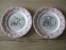 LOT DE 2 ASSIETTES PARLANTES