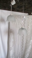 Vintage French Opaque Glass Lights PAIR Lalique style