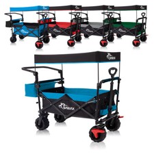 SAMAX Chariot Remorque De Transport Charrette À Main Chariot De Jardin Pliable