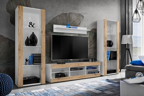 Ensemble meubles blanc bois - meubles,