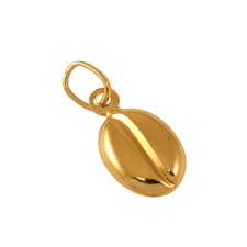 Charm Grain de Café en Or