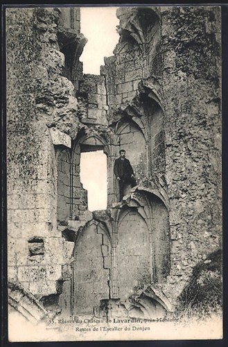 Cpa lavardin ruines - cpa,