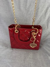 Mini sac à main rouge verni