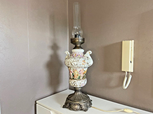 Lampe pétrole ancienne - lampe,