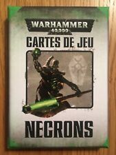 Cartes de jeu Nécrons, Warhammer 40000 V7.