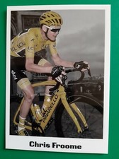 CYCLISME carte cycliste CHRIS FROOME Maillot jaune équipe SKY