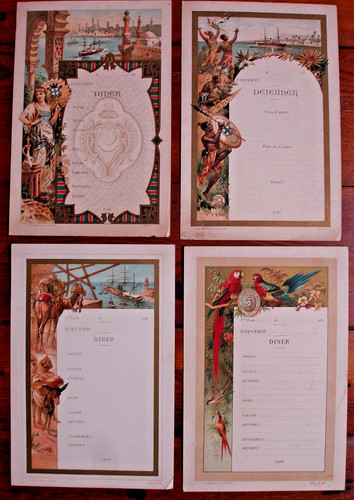 Menus vierges compagnie - 4, des