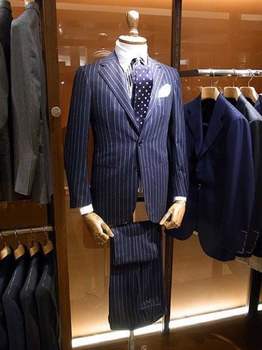Hommes bleu marine rayures - hommes,