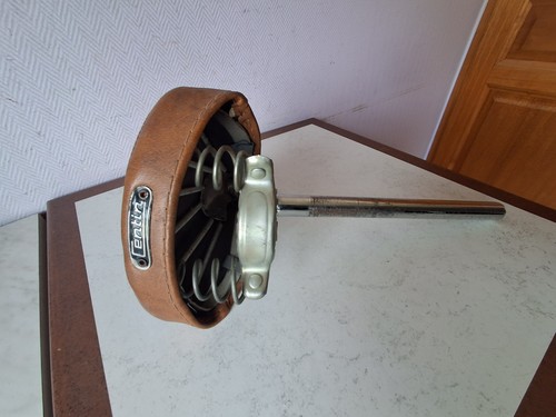 Selle ressorts cuir brun - selle,