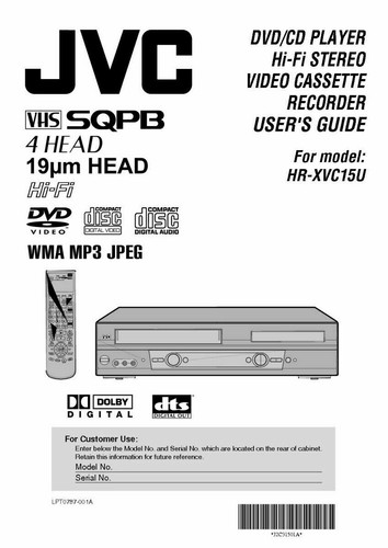 Jvc xvc15u vcr - hr-xvc15u,
