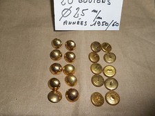  20 BOUTONS MILITAIRE