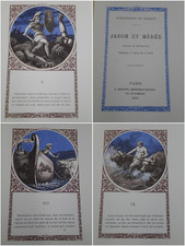 CHARMANT 1882 Jason et Médée TOISON D'OR VOYAGE DES ARGONAUTES Grèce antique