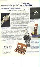 PUBLICITE ADVERTISING  1995   TOLLET   joaillier  montre  EMILE PEQUIGNET