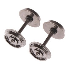 2 roues métalliques pour