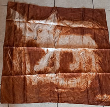 Superbe foulard/carré en 100 % soie Jacques Griffe mesurant 75 cm X 77 cm