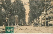 37 - Tours - Avenue de Grammont - Animée - CPA - Oblitération de 1911 - Voir Sca