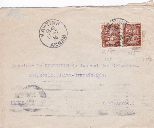 Indochine vietnam lettre - indochine, cad
