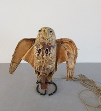 Ancien automate -  Leurre mécanique peint au naturel figurant une chouette