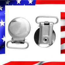 LOT de 10 PINCES RONDES BRETELLE, CROCODILE, ATTACHE TÉTINE CLIP SUCETTE 