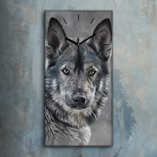 Horloge décorative sur toile