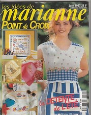 Les idées de Marianne N°30 juin 1997 point de croix , tricot  