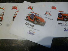 petit Autocollant Voiturette Small Micro Car Be Up Ligier by Giugiaro Design 