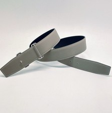 Ceinture en cuir asphalte gris