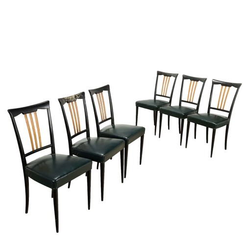 Chaises vintage bois - chaises, teinté