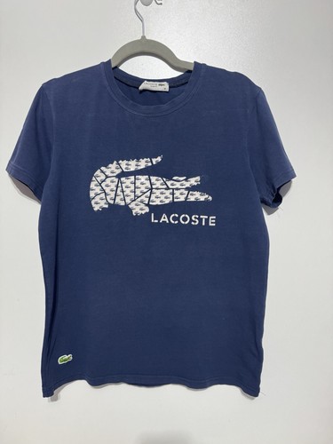 Shirt lacoste bleu taille m - t-shirt,