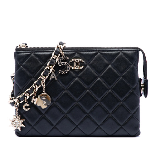 Chanel matelassé cuir - chanel, cc