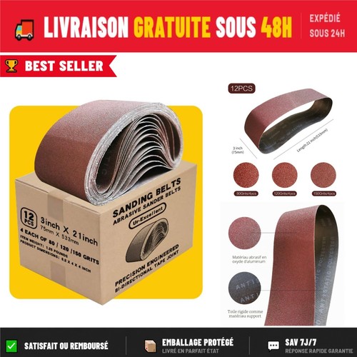 Bande abrasive 533mm - bande,